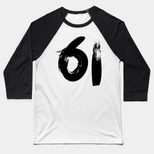 Number 61 Baseball T-Shirt